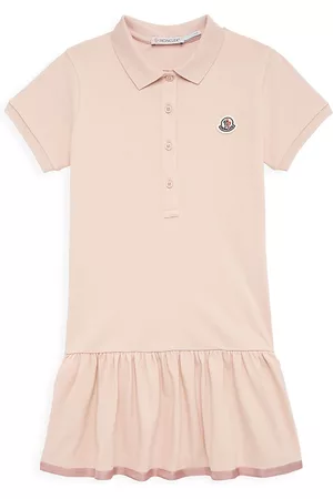Moncler Girls Casual Dresses - Little Girl's & Girl's Polo Dress - Pink - Size 4 - Pink - Size 4
