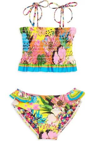 Agua Bendita Girls Bikinis - Little Girl's & Girl's Manya Floral Bikini - Multi Color - Size 6 - Multi Color - Size 6