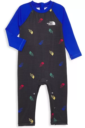 The North Face Baby Swimsuits - Baby's Amphibious Sun One-Piece Swimsuit - Black - Size 6 Months - Black - Size 6 Months