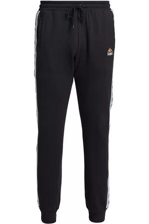 Kappa Men Sweatpants - Men's Banda King Logo Sweatpants - Black Jet - Size Large - Black Jet - Size Large