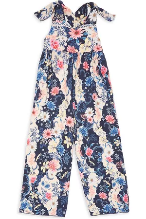 Agua Bendita Girls Jumpsuits - Little Girl's & Girl's Itzal Floral Jumpsuit - Multi Color - Size 4 - Multi Color - Size 4