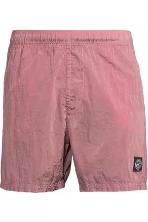 Stone Island Men Swim Shorts - Men's Logo Swim Shorts - Pink - Size Small - Pink - Size Small
