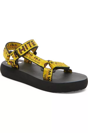 OFF-WHITE Sandals - Little Kid's & Kid's Industrial Belt Sandals - Yellow Black - Size 8 (Toddler) - Yellow Black - Size 8 (Toddler)