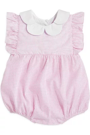 Bella Bliss Baby Rompers - Baby Girl's Georgia Bubble Romper - Sumner Check - Size 6 Months - Sumner Check - Size 6 Months
