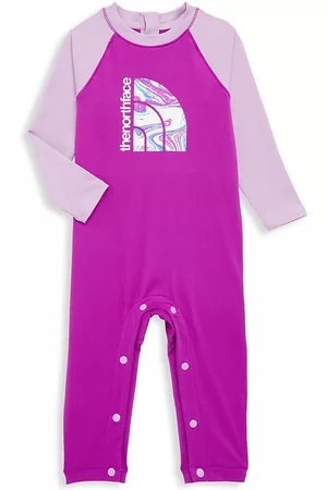 The North Face Girls Swimsuits - Baby Girl's Amphibious One-Piece Swimsuit - Lupine - Size 24 Months - Lupine - Size 24 Months