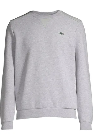 Lacoste Men Sports Hoodies - Men's Sport Mesh-Paneled Sweatshirt - Silver Chine - Size XL - Silver Chine - Size XL