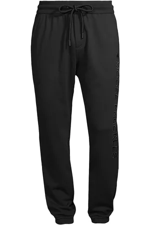 Moose Knuckles Men Sports Pants - Men's Sportswear Grange Joggers - Black - Size Medium - Black - Size Medium