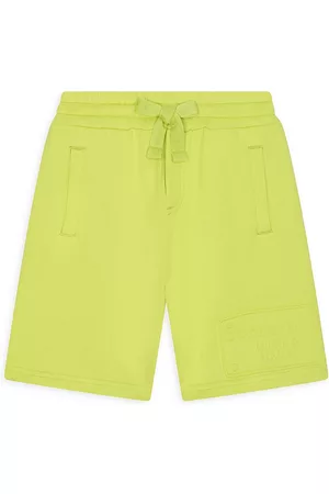 Dolce & Gabbana Shorts - Little Kid's & Kid's Cotton Drawstring Shorts - Green Acid - Size 3 - Green Acid - Size 3