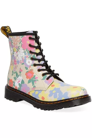 Dr. Martens Girls Floral shoes - Little Girl's & Girl's 1460 Floral Print Boots - Floral - Size 11 (Child) - Floral - Size 11 (Child)