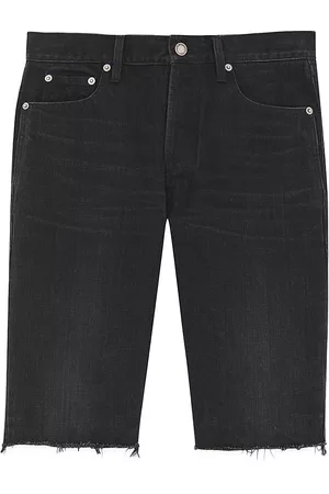 Saint Laurent Men Relaxed Fit Jeans - Men's Relaxed Fit Shorts In Denim - Black - Size 30 - Black - Size 30