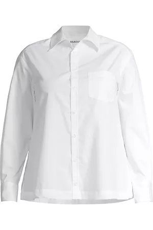 Baacal Women Shirts - Women's Perfect Cotton Poplin Shirt - White - Size 22 - White - Size 22