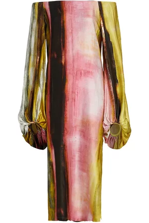 Silvia Tcherassi Women Tunic Dresses - Women's Bernetta Tunic Dress - Canary Pink Stripes - Size Small - Canary Pink Stripes - Size Small