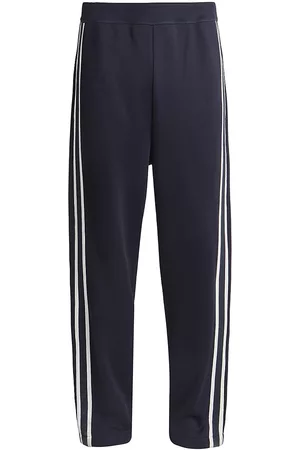 Ami Men Sweatpants - Men's Striped Track Pants - Nautic Blue - Size Small - Nautic Blue - Size Small