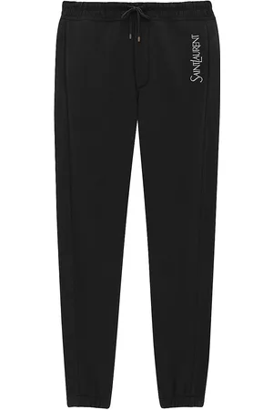 Saint Laurent Men Sweatpants - Men's Sweatpants In Fleece - Black - Size Medium - Black - Size Medium