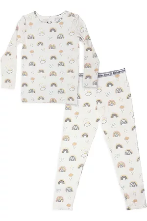BELLABU BEAR Sets - Baby Girl's, Little Girl's & Girl's Rainbows Print Pajama Set - Rainbows - Size 9 - Rainbows - Size 9