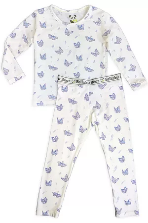 BELLABU BEAR Sets - Baby Girl's & Little Girl's Butterfly Print Pajamas Set - Butterfly - Size 18 Months - Butterfly - Size 18 Months