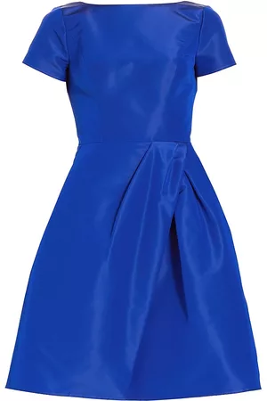 Carolina Herrera Women Party Dresses - Women's Icon Silk Faille Cocktail Dress - Cobalt - Size 0 - Cobalt - Size 0
