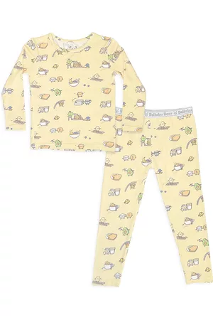 BELLABU BEAR Sets - Baby's, Little Kid's & Kid's 2-Piece Love You Brunches Pajamas Set - Light Yellow - Size 18 Months - Light Yellow - Size 18 Months