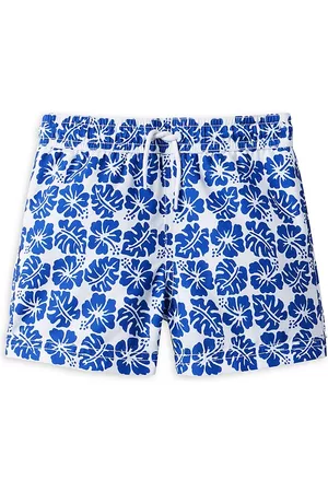 Janie and Jack Boys Swim Shorts - Little Boy's & Boy's Tropical Leaf Print Swim Shorts - Multi Color - Size 3 - Multi Color - Size 3