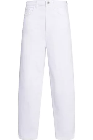 Current/Elliott Women Straight Jeans - Women's The Jaunt Straight Jeans - Blanc - Size 23 - Blanc - Size 23