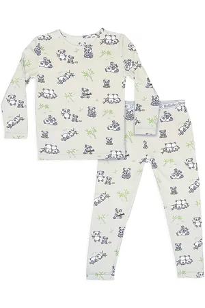 BELLABU BEAR Pajamas - Baby's, Little Kid's & Kid's Panda Bamboo Print Pajamas Set - Panda - Size 4 - Panda - Size 4