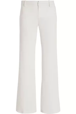 CARESTE Women Skinny Pants - Women's Payton Silk Slim Leg Low Waist Pant - White Sand - Size 00 - White Sand - Size 00