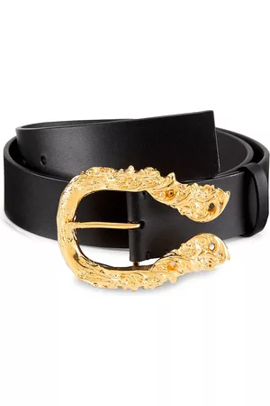 Bally Men Belts - Men's Goldtone Buckle Belt - Black - Size 40 - Black - Size 40