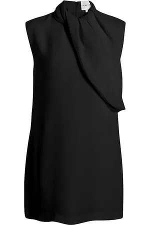 CARESTE Women Shift Dresses - Women's Mila Silk Shift Dress - Black - Size 00 - Black - Size 00