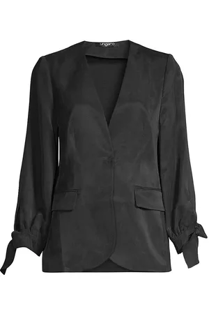 Emanuel Ungaro Women Twill Jackets - Women's Zayla Twill Jacket - Black - Size XS - Black - Size XS
