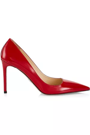 Prada Women Heels - Women's 95MM Patent Leather Pumps - Red - Size 10.5 - Red - Size 10.5