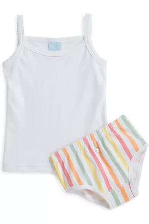 Bella Bliss Girls Briefs - Little Girl's & Girl's Two-Piece Camisole & Briefs Set - Boardwalk Stripe - Size 2 - Boardwalk Stripe - Size 2