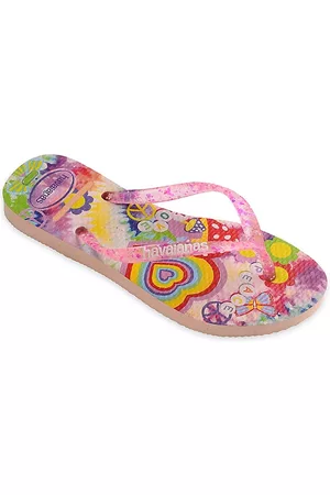 Havaianas Flip Flops - Women's Kid's Slim Fashion Glitter Flip-Flops - Ballet Rose - Size 9 (Toddler) - Ballet Rose - Size 9 (Toddler)