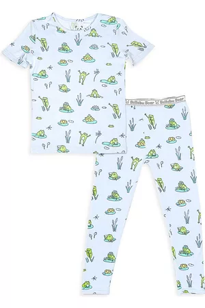 BELLABU BEAR Sets - Baby Boy's & Little Boy's Frogs Print Pajamas Set - Light Blue - Size 4 - Light Blue - Size 4