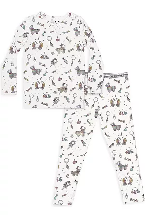 BELLABU BEAR Sets - Baby Girl's & Little Girl's 2-Piece Pinata Print Pajama Set - White - Size 7 - White - Size 7