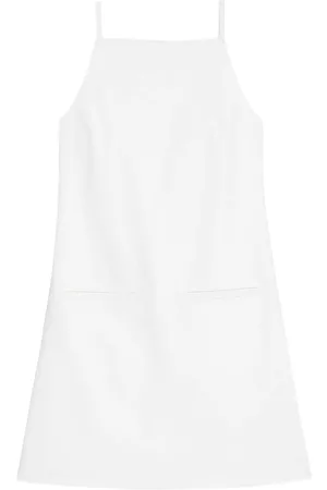 THEORY Women Sleeveless Dresses - Women's Square-Neck Sleeveless Minidress - White - Size 0 - White - Size 0