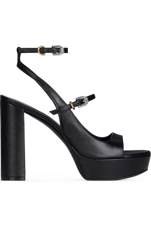 Givenchy Women Platform Sandals - Women's Voyou Platform Sandals In Leather - Black - Size 5 - Black - Size 5