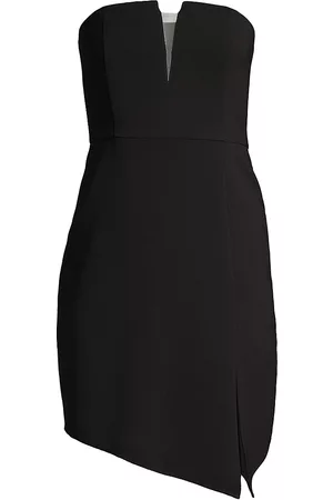 Liv Foster Women Party Dresses - Women's Strapless Twill Cocktail Dress - Black - Size 2 - Black - Size 2