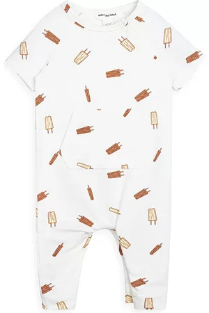 Miles The Label Swimwear - Baby's Popsicle Print Coveralls - Off White - Size 3 Months - Off White - Size 3 Months