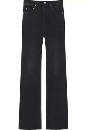 Saint Laurent Men Jeans - Men's 70's Flared Jeans in Black Denim - Osaka Black - Size 30 - Osaka Black - Size 30