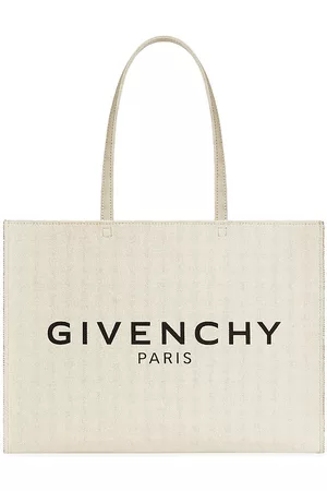 G-Tote large logo-embroidery faux-raffia tote bag | Givenchy