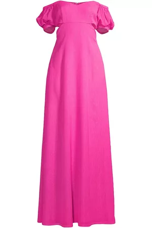 Liv Foster Women Strapless Dresses - Women's Off-The-Shoulder Column Gown - Rose - Size 0 - Rose - Size 0