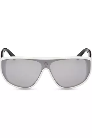 Moncler Men Sunglasses - Men's Tom Ford -Tronn Shield Sunglasses - White Silver - White Silver