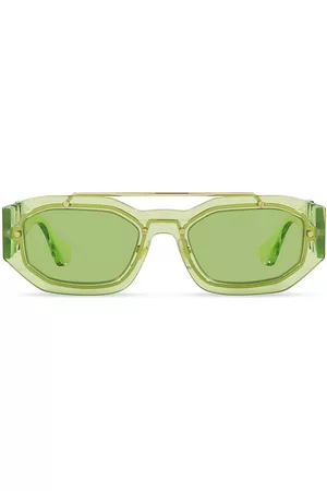 VERSACE Men Sunglasses - Men's Medusa Biggie Sunglasses - Transparent Green - Transparent Green