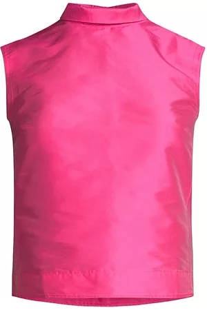 FRANCES VALENTINE Women Tank Tops - Women's Colette Sleeveless Shell Top - Pink - Size XS - Pink - Size XS