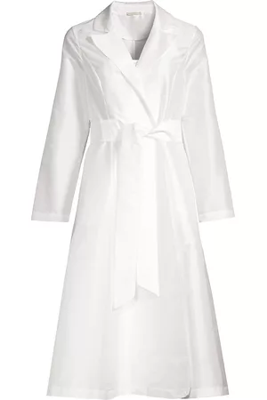 FRANCES VALENTINE Women Midi Dresses - Women's Lucille Silk Wrap Midi-Dress - White - Size XS - White - Size XS