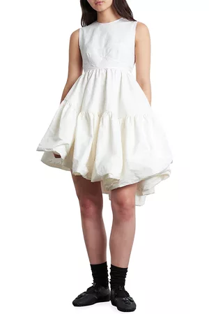 Cecilie Bahnsen Women Graduation Dresses - Women's Sanne Sun Puffy Minidress - Shell - Size 2 - Shell - Size 2