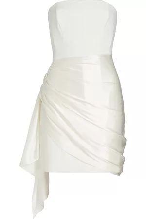 Cinq A Sept Women Party & Cocktail Dresses - Women's Kennith Side-Tied Strapless Cocktail Dress - Ivory - Size 00 - Ivory - Size 00