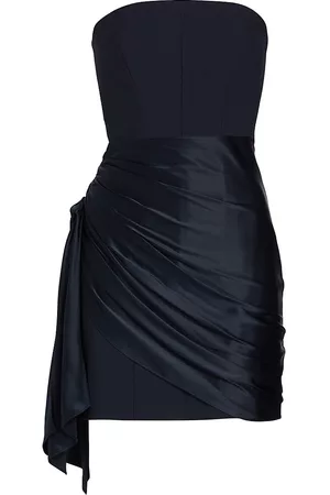 Cinq A Sept Women Party & Cocktail Dresses - Women's Kennith Side-Tied Strapless Cocktail Dress - Navy - Size 00 - Navy - Size 00