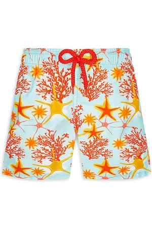 Vilebrequin Boys Swim Shorts - Little Boy's & Boy's Starlette Coral Reef Print Swim Trunks - Thalassa - Size 2 - Thalassa - Size 2