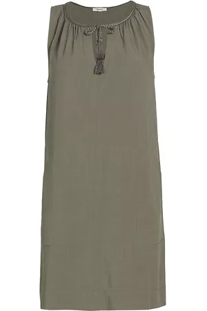 Splendid Women Cup Padded Dress - Women's Jennifer Split-Neck Minidress - Soft Vob - Size Large - Soft Vob - Size Large